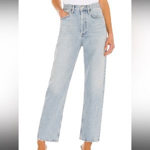 NWT AGOLDE 90s Mid Rise Loose Fit in Semi Tropic